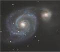 m 51 galassia spirale interagente in Orsa Maggiore